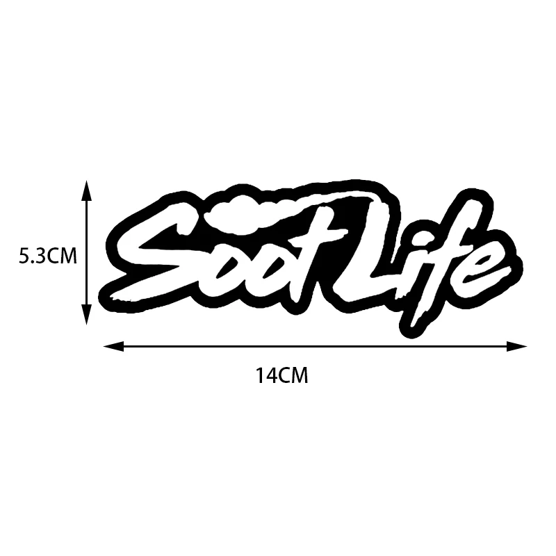 14 см * 5 3 Виниловая наклейка SOOT LIFE в рулоне с углем для грузовика Powerstroke Turbo Diesel