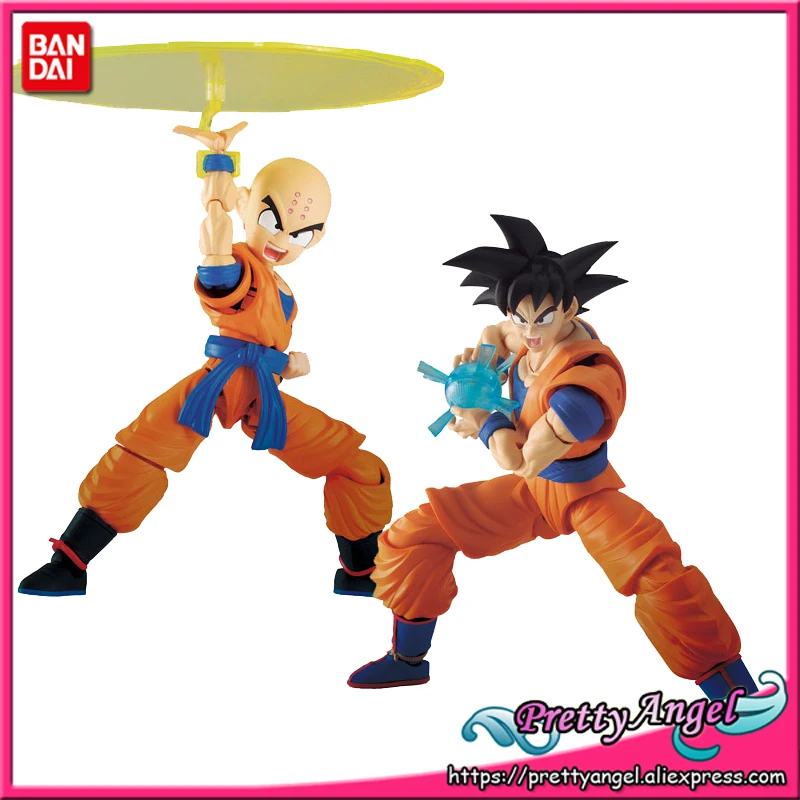 Подлинная Bandai Tamashii Наций рисунок-талии Стандартный сборки Dragon Ball Z Сон Гоку и Krillin DX набор Пластик модель фигурку