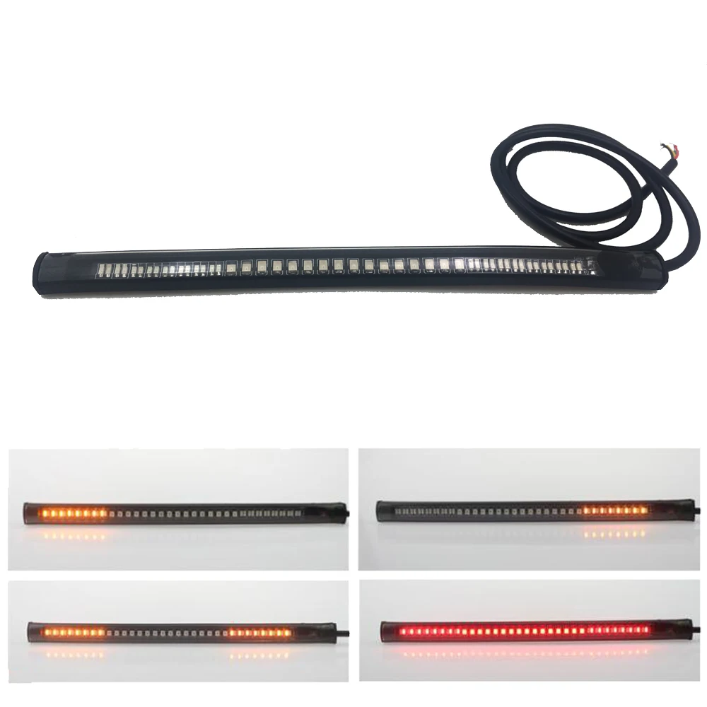 Universal LED Motorcycle Flashing Brake Lights Turn Signal Light Strip