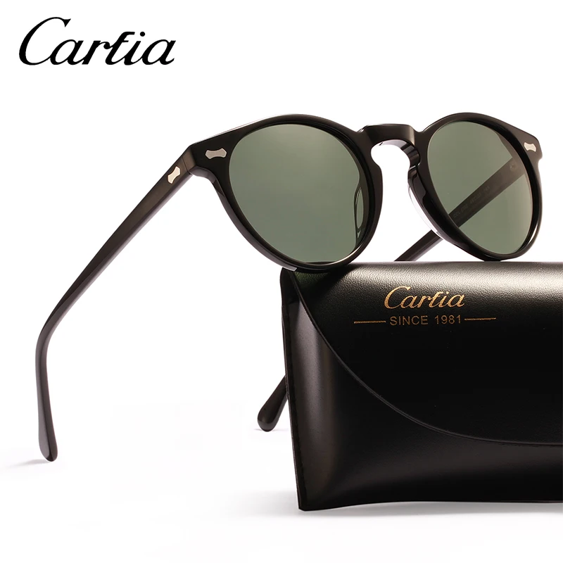Gregory Uv400 Runde Black Polarisierte Männer turtle Pink turtle 100 Frauen 5288 Vintage Designer Carfia Green turtle Brown Peck Retro Marke black Grey Grey Sonnenbrille qvS7zwI6