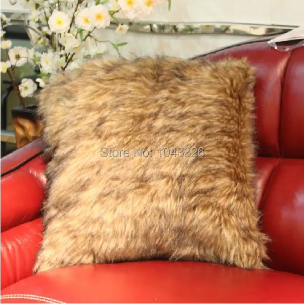 Luxurious fur mink coat Fur lumbar pillow Home decoration cushion sofa