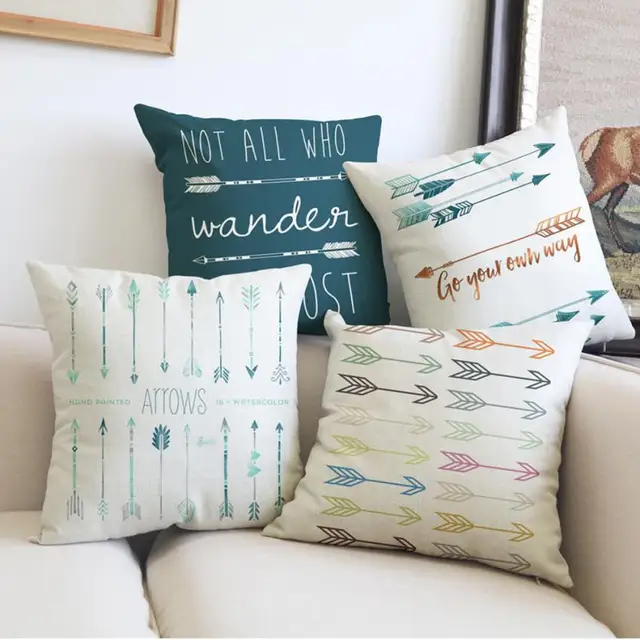 Aliexpress Buy Cushion Cover Arrow Printing Sofa Bed Home Cool Decorate Your Own Pillow Aliexpress Buy Cushion Cover Arrow Printing Sofa Bed Home Cool Decorate Your Own Pillow