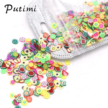 

Putimi 1000pc/bag 3d Nail Art Decorations Manicure Decoracion Design Nails Accessoires Acrylic Slices Nailart Nail Supplies