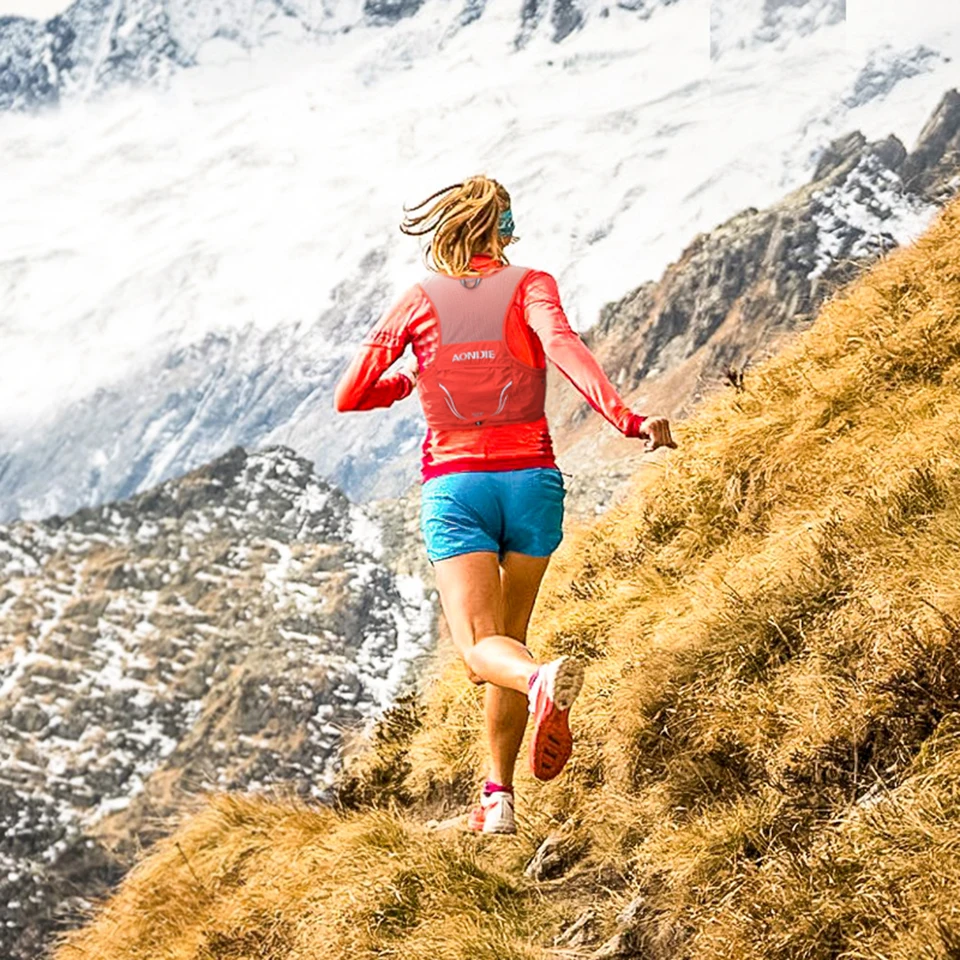 AONIJIE 2.5L легкие сумки для бега рюкзак для спорта на открытом воздухе Trail Racing Marathon походная сумка Гидратация жилет 500 мл мягкая колба