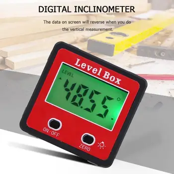 

Digital Protractor Inclinometer Spirit Level Box Electronic Angle Finder with Magnet Base Gauge meter Measurement Tools