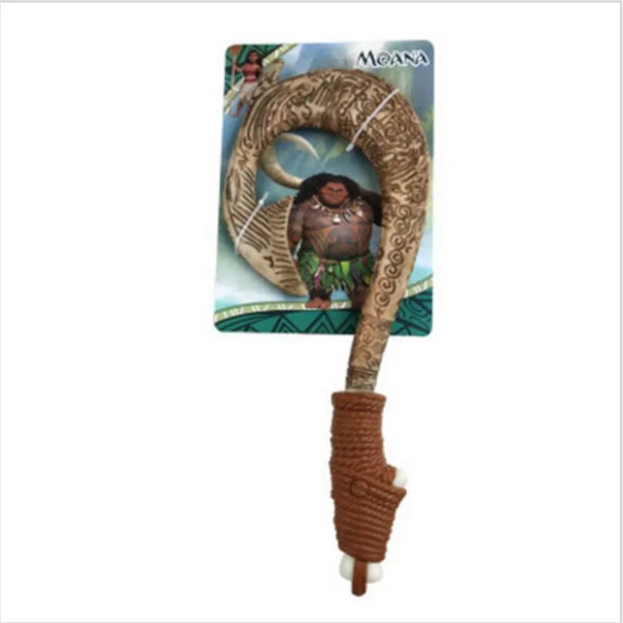 Vaiana Bonec Моана Мауи оружие Косплей модель рыболовный крючок фигурка игрушка может сделать светильник и звук детский подарок