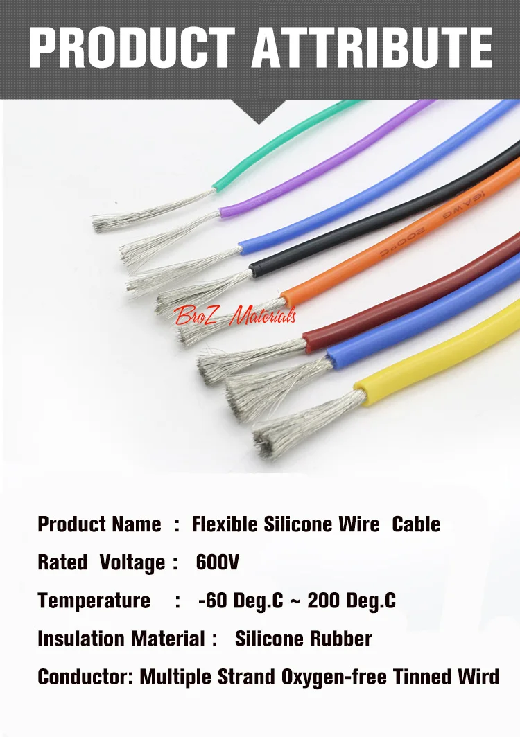 14AWG гибкий силиконовый провод кабель Мягкий Высокая температура Луженая Медь ul vw-1