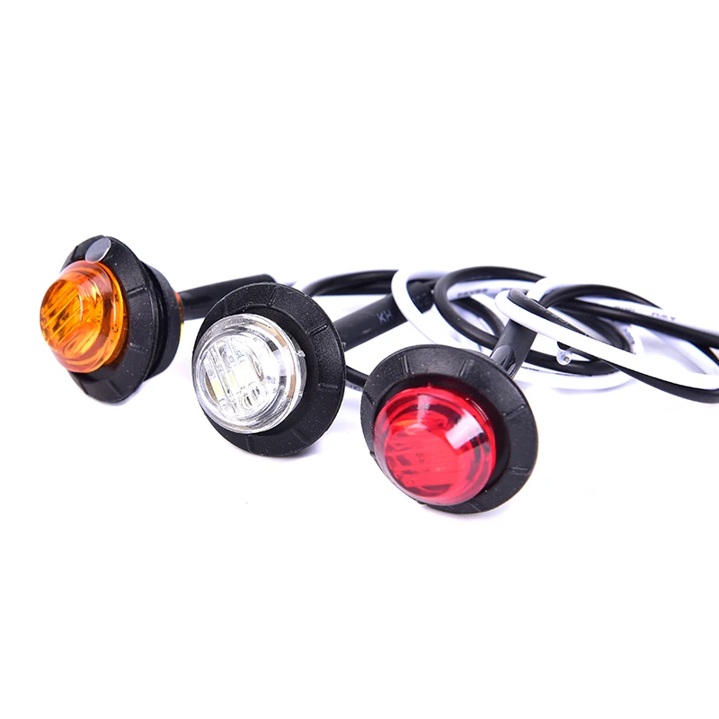 1PC Red Amber Rear Side Marker Lamp Trailer truck Led Turn Signal Indicator Lights Bus Car External | Автомобили и мотоциклы