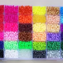 36 цветов перлер бусины 12000 шт. коробка набор из 5 мм Хама бусины пищевого класса EVA предохранитель бусины для детей развивающая головоломка игрушки