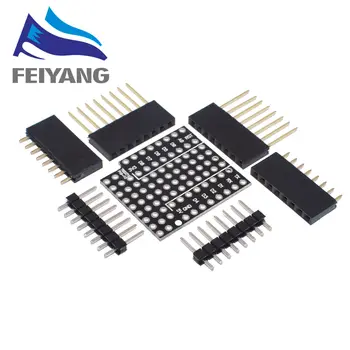 

ProtoBoard Shield for WEMOS D1 mini double sided perf board with 2 pinhead