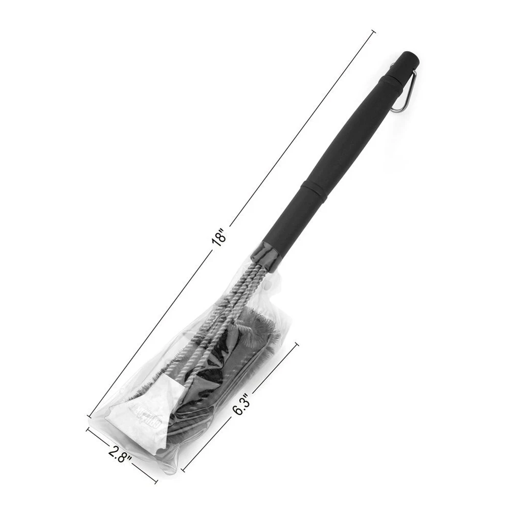 Wire Grill Cleaning Brush Stainless Steel Wire Bristles Cleaning Brushes With Handle BBQ Brush Barbecue Cooking Tool Supplies
