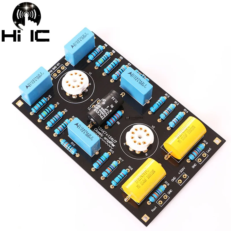 

Free Shipping 12AX7 / 21AU7 Tube Preamplifier Preamp Board DIY Kits Classic Circuit