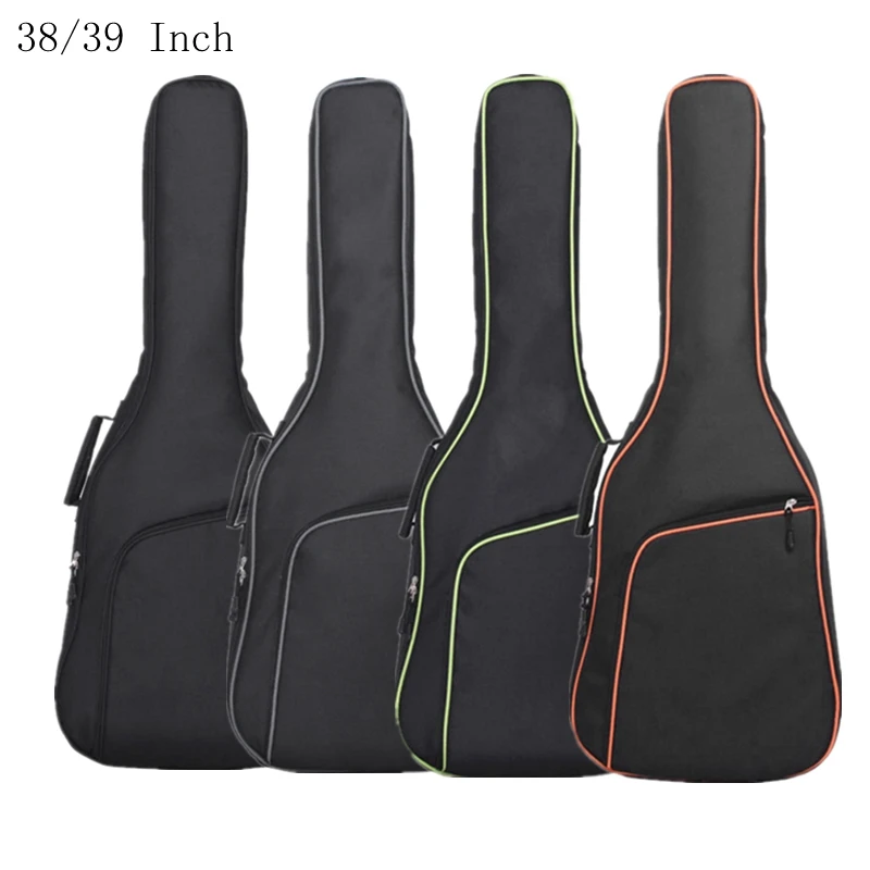 38/39 дюймов Оксфорд ткань чехол для гитары Красочные края Gig Bag двойные ремни Мягкий 10 мм хлопок мягкий водонепроницаемый рюкзаки