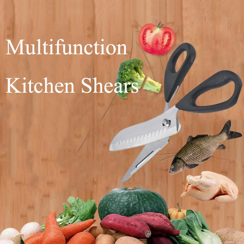 

Multifunction Kitchen Shears Heavy Duty Kitchen Scissors -Multi Purpose Sharp Stainless Steel for Poultry/Game/Bone/Chicken