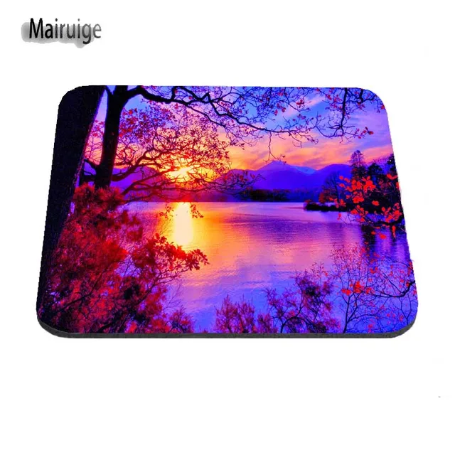 Latest Computer Mouse Pad Beautiful Flower Wallpaper Pattern Comfort Rubber Durable Rectangle