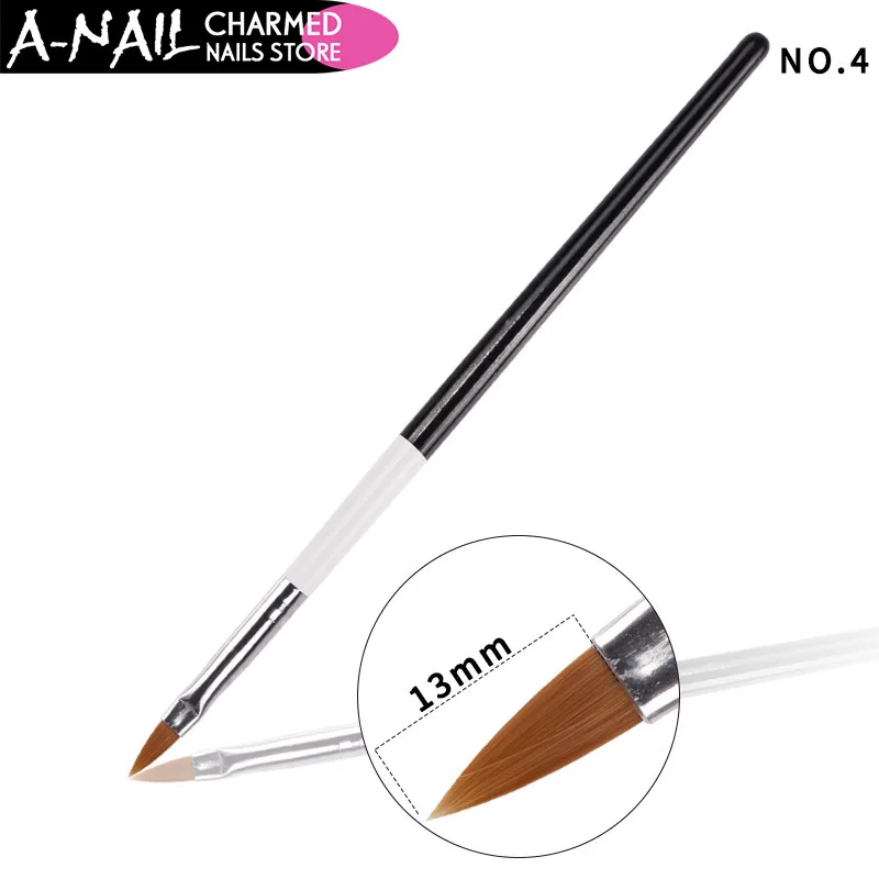 5 шт./компл. кисти для УФ геля лака ногтей Acryic № 2 4 6 8 10 Резьба Рисование ручка