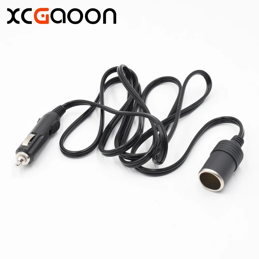 

XCGaoon 120W 10A 2meter Car Cigarette Lighter Splitter Female Socket Plug Power Adapter Connector, input 12V 24V Output 12V 24V