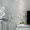 Grey 3D Victorian Damask Embossed Wallpaper Roll Home Decor Living Room Bedroom Wall Coverings Silver Floral Luxury Wall Paper ► Photo 1/5