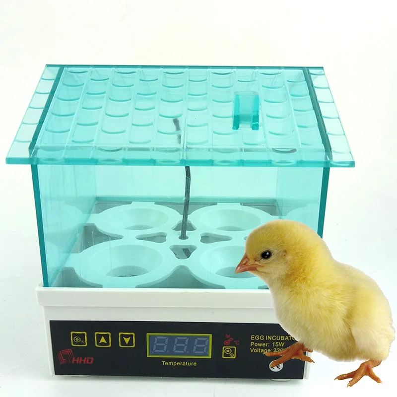 

4 Eggs Digital Temperature Mini Chicken Egg Incubator Controller Duck Bird Thermostat Hatcher Brooder Incubadora Educational Toy
