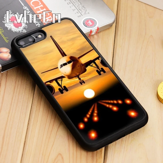 

LvheCn Aircraft Airplane Plane fly travel cloud Phone Case Cover For iPhone 5 5s 6 6s 7 8 X Samsung Galaxy S6 S7 edge S8 S9 plus