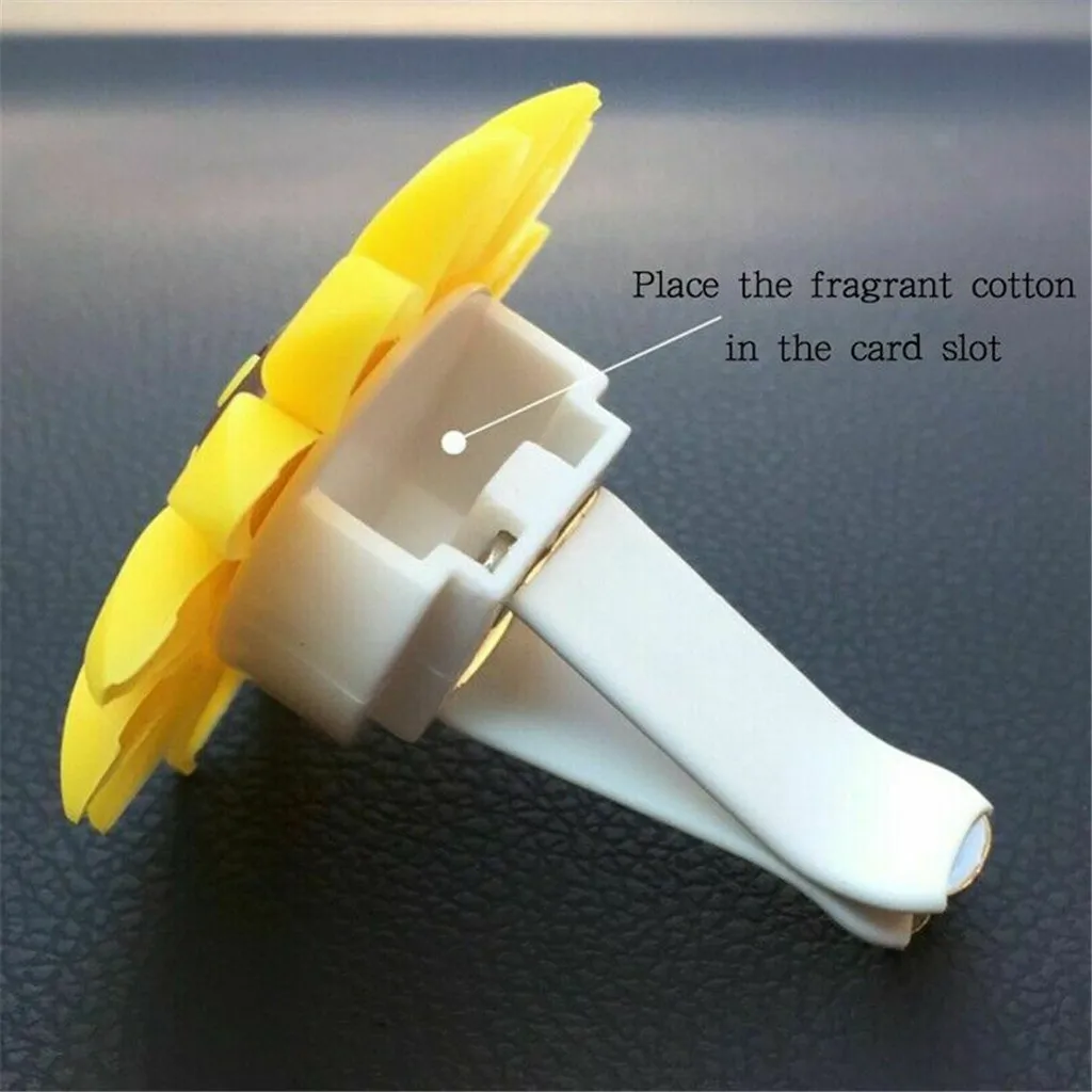 Новое поступление, 2 шт., автомобильные аксессуары, освежитель воздуха, ароматизатор подсолнуха, диффузор, авто интерьер с ароматом, ватный диск