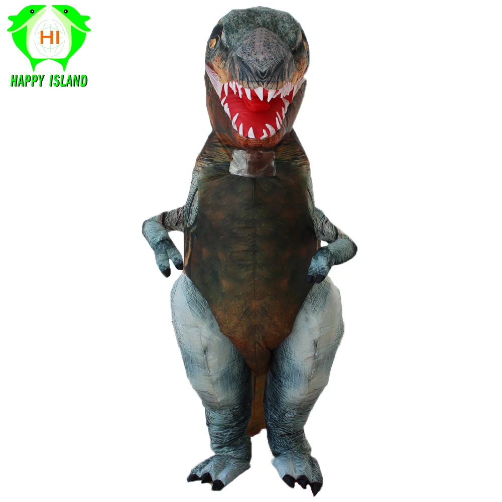 Гигантские надувные костюмы динозавра для взрослых костюм талисмана t rex на