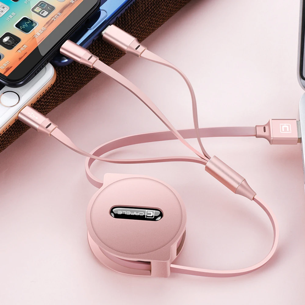 USB кабель для передачи данных для iPhone XS X 8 7 6 быстрая зарядка Зарядное устройство 3 в 1 микро USB кабель для Android USB Type C мобильные телефонные кабели для Samsung S9