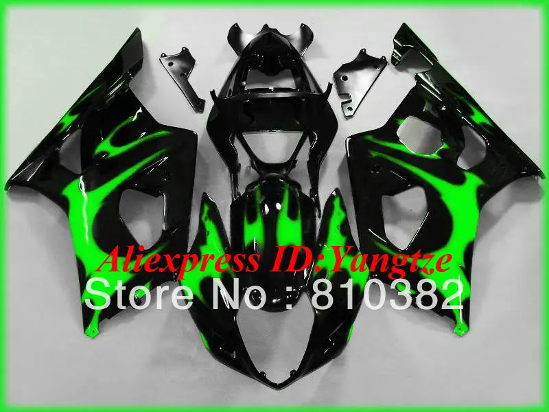 

Branad new Fairing kit for SUZUKI GSXR1000 03 04 GSXR 1000 GSX-R1000 K3 2003 2004 green black Motorcycle Fairings kit SA34