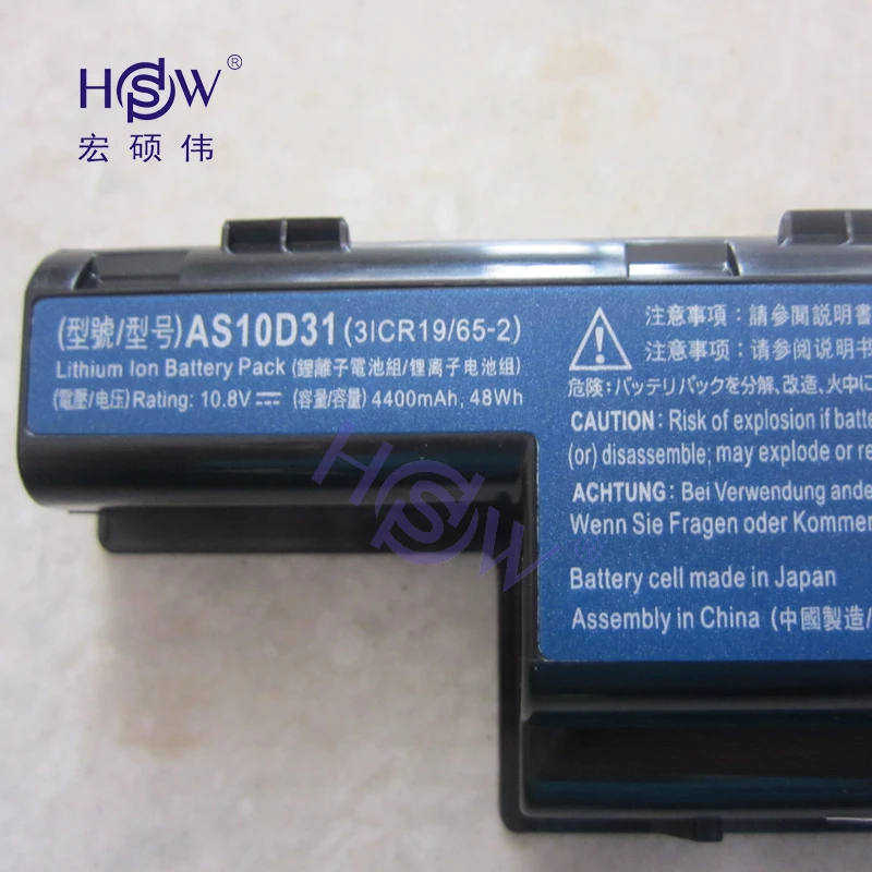 Аккумулятор HSW для ноутбука acer AS10D31 AS10D51 AS10D81 AS10D75 AS10D61 AS10D41 AS10D71 Aspire 4741 5742G 5552G 5750G