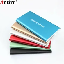 Супер тонкий 8000 mAh Внешний Банк питания Мобильный телефон батарея питания зарядное устройство для смартфонов