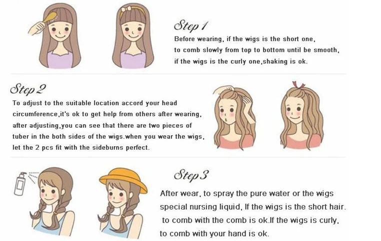 4 how to wear the Wigs_
