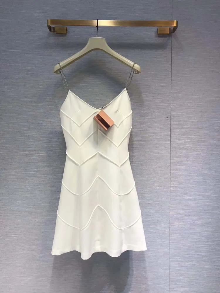 

women fashion 2019 v-neck sleeveless dresses at190109