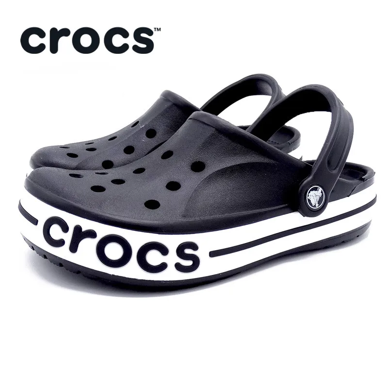 CROCS Unisex Beach Sandals Quick Dry Men Crocs-shoes Water Sandals Lover Water Shoes Women Black Blue 205089