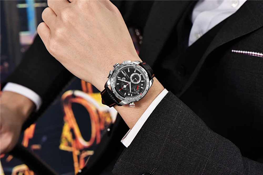 Мужские часы PAGANI Дизайн Топ люксовый бренд модные часы мужские водонепроницаемые из нержавеющей стали Кварцевые Спортивные Хронограф Reloj Hombre