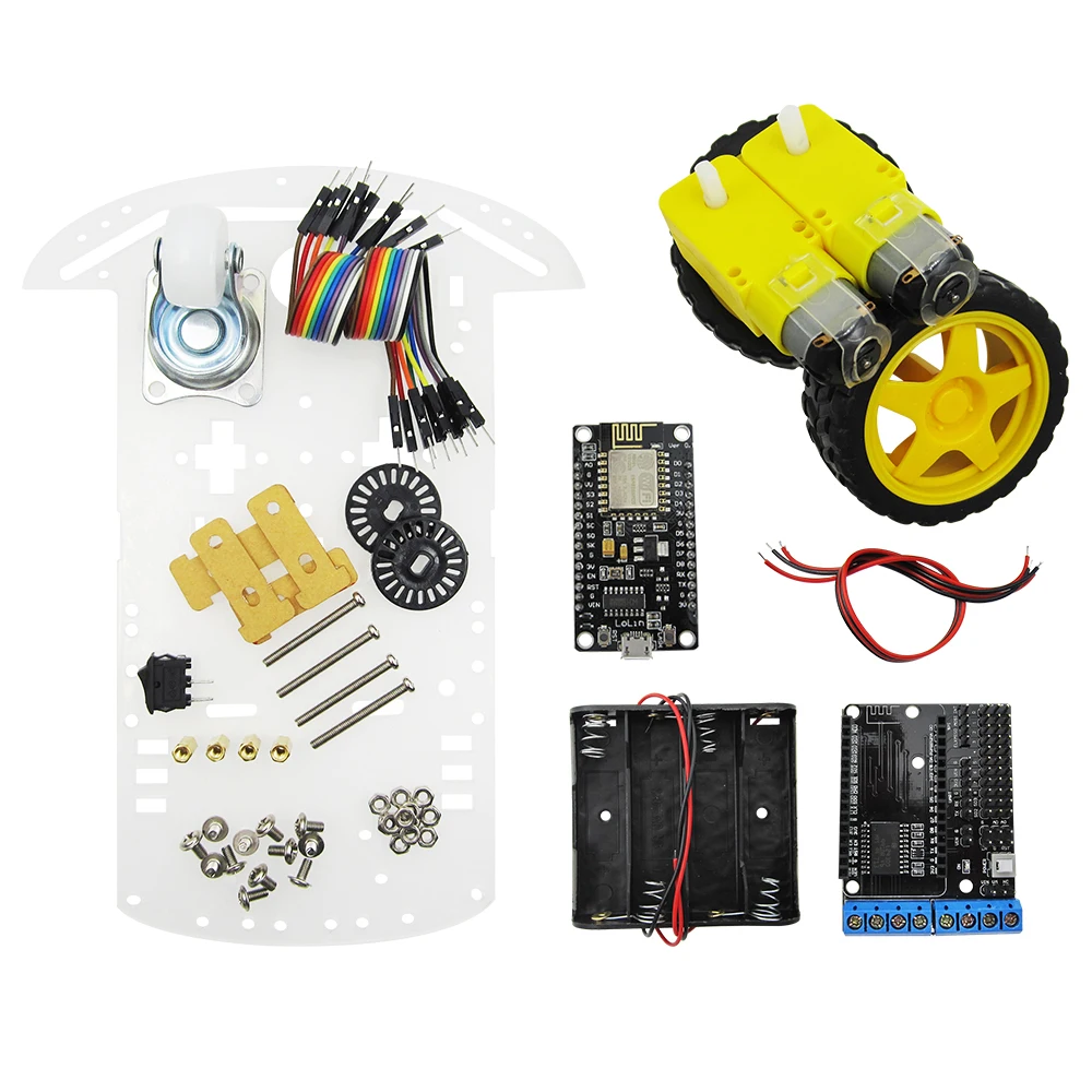 2wd rc wifi умный автомобильный набор L293D от ESP-12E для esp8266 esp 12e diy игрушка пульт