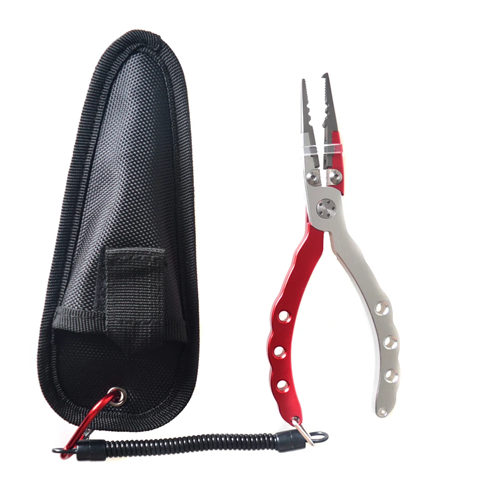 Aluminum Alloy Fishing Plier Set Split Ring Cutters Fishing Clamp