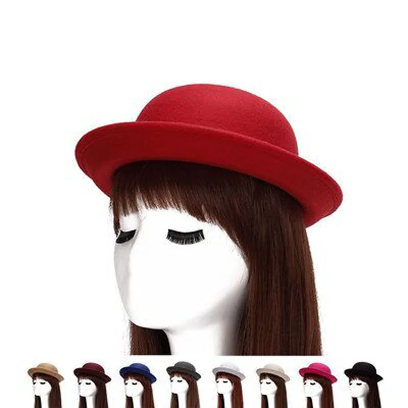 Фетровая шляпа женская осенняя Зимняя|fedora hat|felt hatwomen fedora |