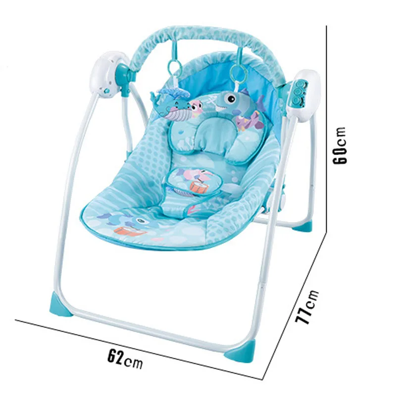 Детское умное кресло качалка с дистанционным управлением колыбель Coax детское