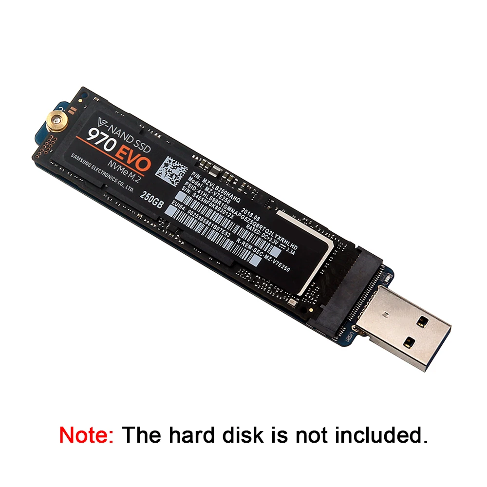 M.2 NVME к USB 3,0 адаптер M2 NGFF PCIE SSD адаптер карта портативный жесткий диск Корпус Plug& Play