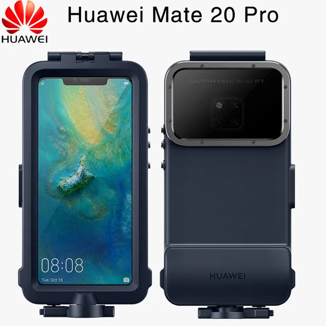 Официальный чехол для HUAWEI mate 20 Pro, водонепроницаемая камера для плавания и дайвинга, защитная крышка 5 м/1 час, максимальный размер, чехол для подводного плавания