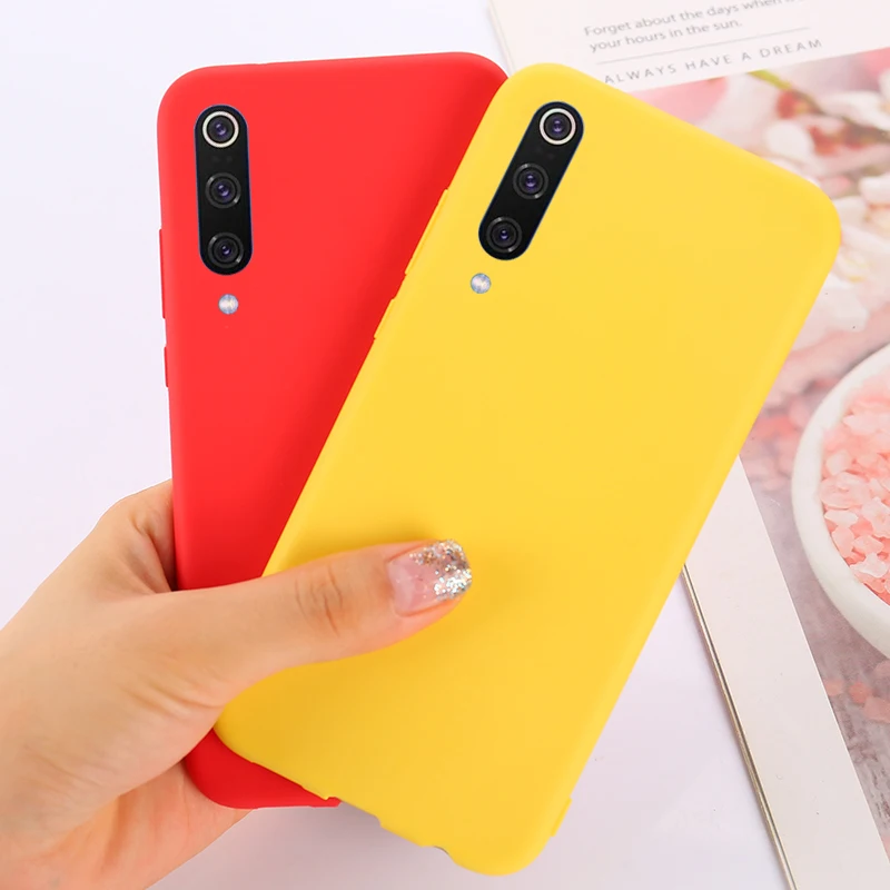 Чехол ярких цветов для Xiaomi Mi 9 мягкие силиконовые чехлы Mi9 чехол телефона ультра