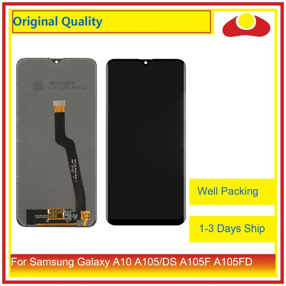 

ORIGINAL 6.2" For Samsung Galaxy A10 A105 A105F SM-A105F LCD Display With Touch Screen Digitizer Panel Pantalla Complete