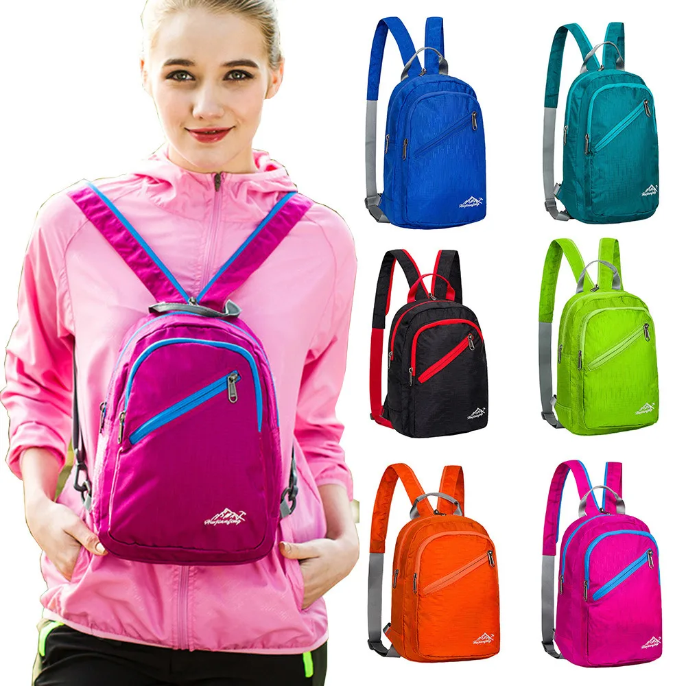 

Free Ship Nylon Outdoor Backpack School Bag Daypack Sport Waterproof Tote bags High Quality Men Backpack Zipper Solid Men's Bags