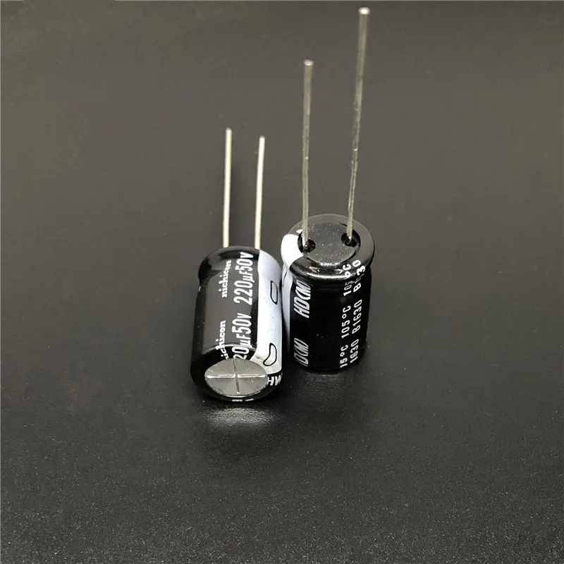 10 шт/100 шт 220мкФ 50В NICHICON HD серия 10х16мм Супер Низкое сопротивление 50V220uF алюминиевый