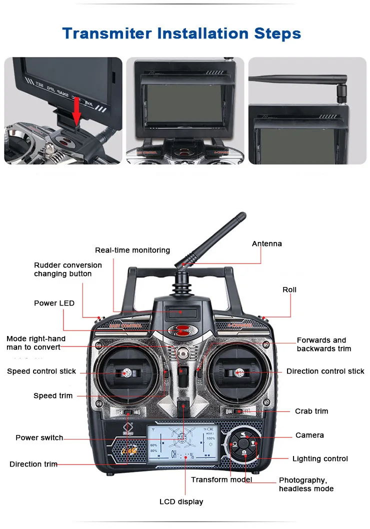 (В наличии) оригинальный WLtoys V666N 5 8G FPV 6 осевой гироскоп НЛО барометр набор высокий