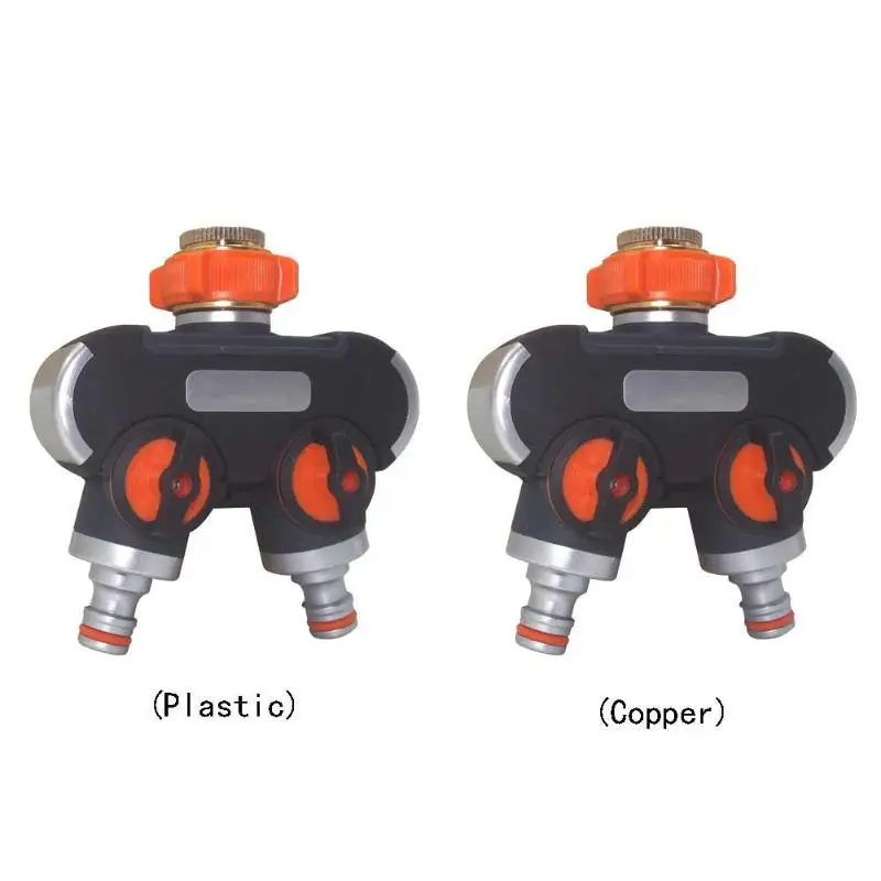 Y клапан 2 способ сплиттер Латунь Вода сад Труба насадка на шланг Быстрый разъем садовые фитинги для ирригационных систем сантехника