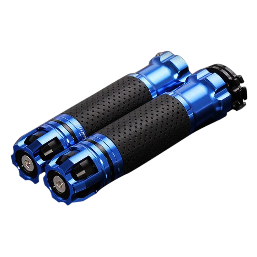 1 пара 7/8 ''22mm мотоциклов дроссельной заслонки ЧПУ Алюминий сплав Поворотный Руль ручками XR657 - Цвет: Синий
