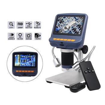 

New AD106S Digital Microscope 4.3 Inch 1080P With HD Sensor USB Microscope For Phone Repair Soldering Tool Jewelry Appraisal