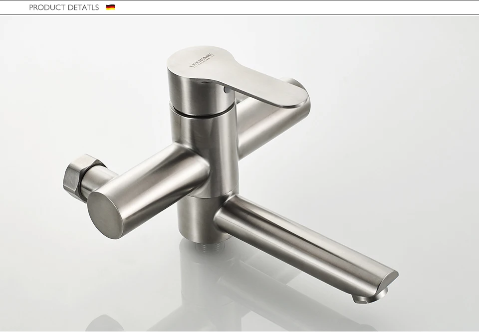 LEDEME смеситель для ванной из нержавеющей стали для душа горячей и ...