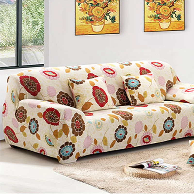 Sofa Cover Capa De Sofa SunFlower Pattern Sofa slipcover Stretch Seat